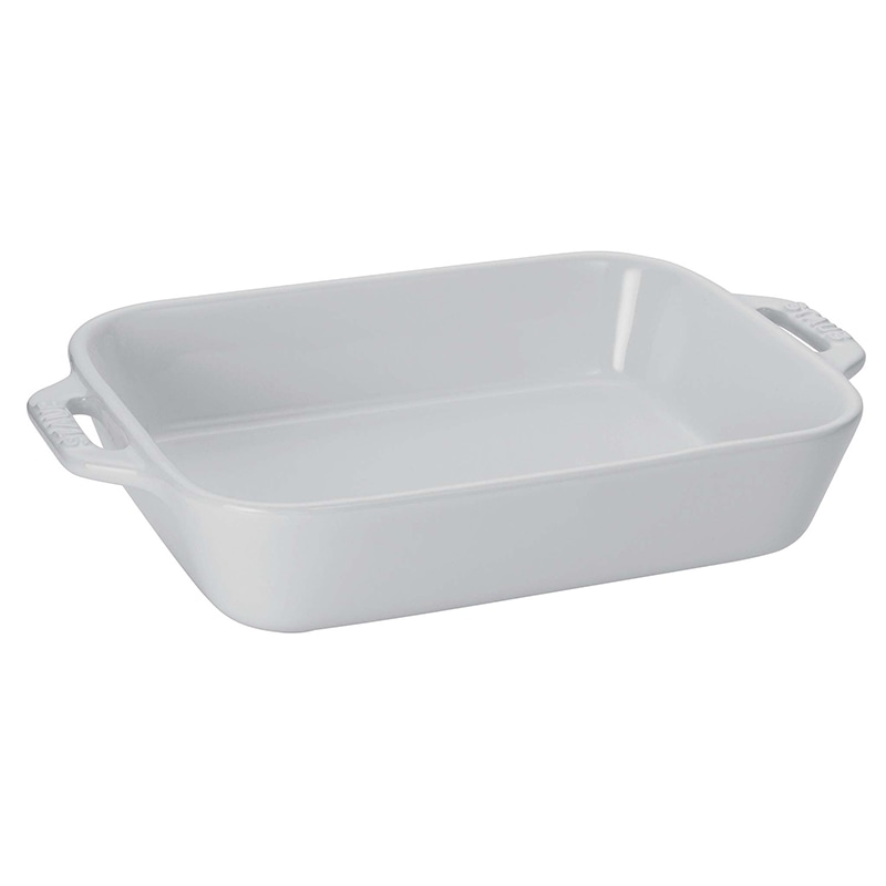 ストウブ セラミック レクタンギュラーディッシュ 14cm×11cm ホワイト 40508-584 1個(ご注文単位1個)【直送品】