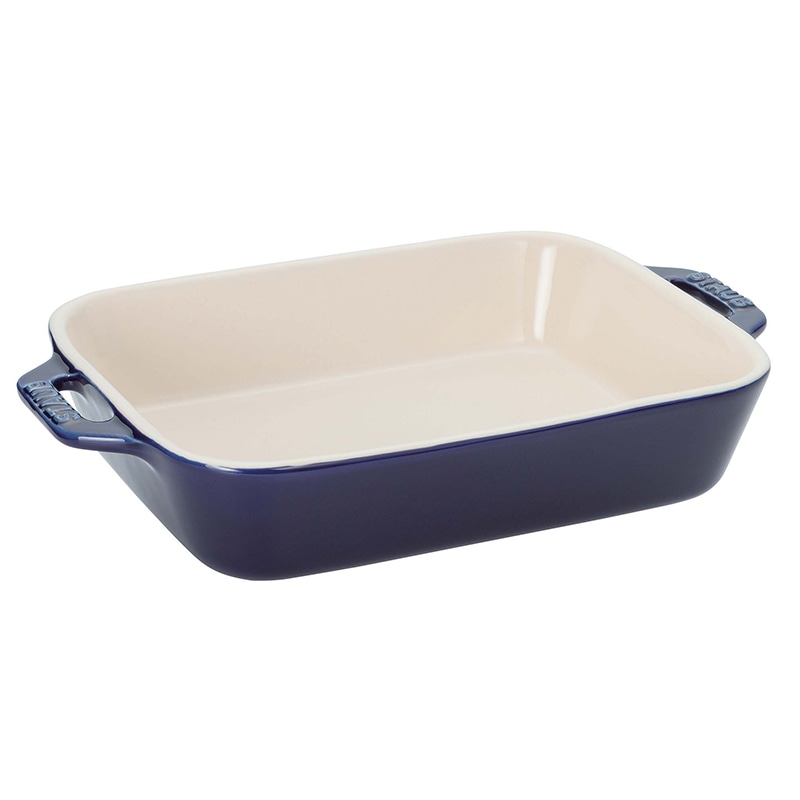 ストウブ セラミック レクタンギュラーディッシュ 20cm×16cm ブルー 40508-587 1個(ご注文単位1個)【直送品】