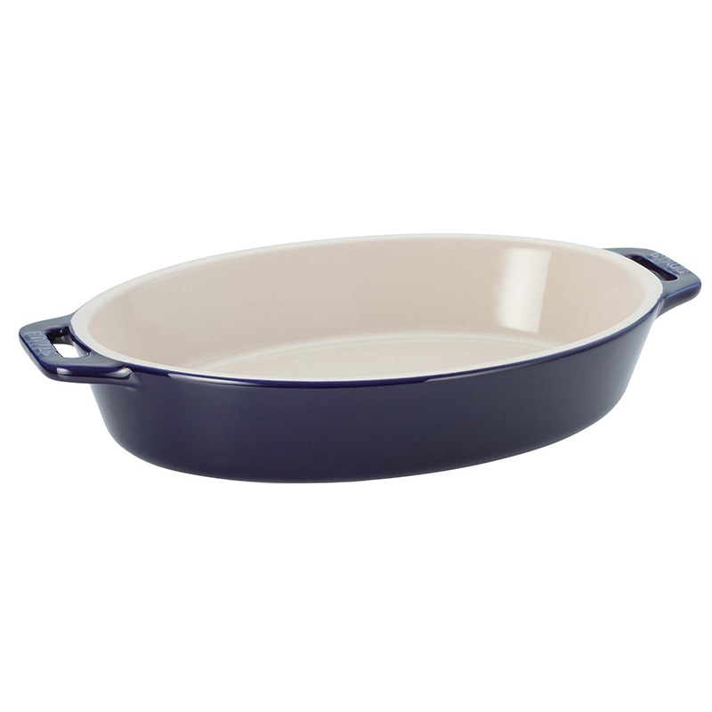 ストウブ セラミック オーバルディッシュ 17cm ブルー 40508-598 1個(ご注文単位1個)【直送品】
