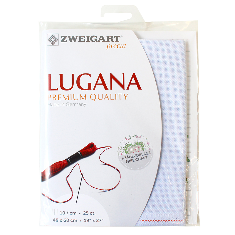 ツヴァイガルト(ZWEIGART) 刺しゅうクロス 25CT LUGANA 48×68cm ライトブルー ZW3835P-513 1枚(ご注文単位1枚)【直送品】