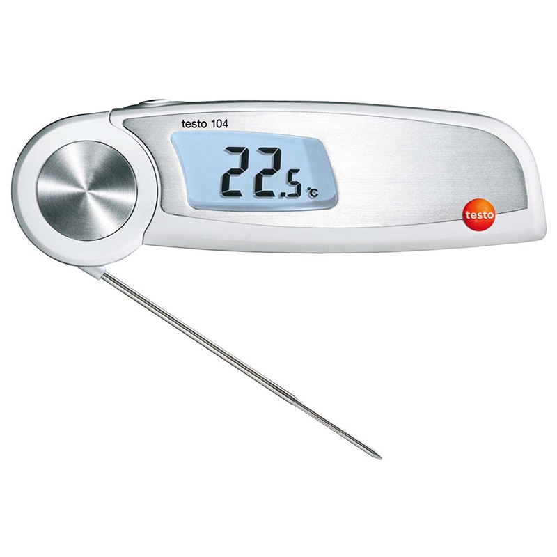 テストー 折りたたみ式食品用中心温度計 testo 104 0563・0104・08 1個(ご注文単位1個)【直送品】