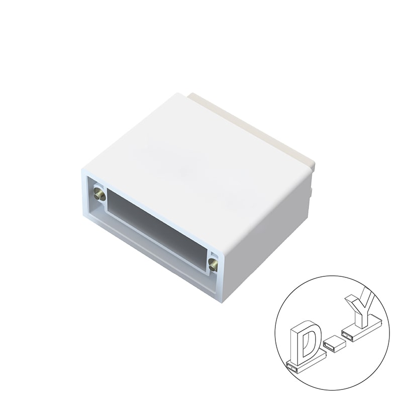 アクリサンデー LEDチャンネル文字 abcMIX 半角スペース用パーツ  1個（ご注文単位1個）【直送品】