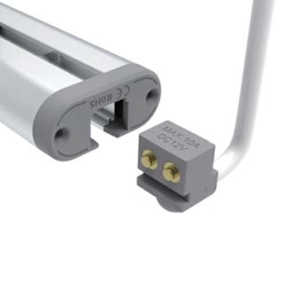 LEDチャネル文字 abcMIX スライドレール式 吊り下げタイプ H100mm 大文字 O 1個(ご注文単位1個)【直送品】