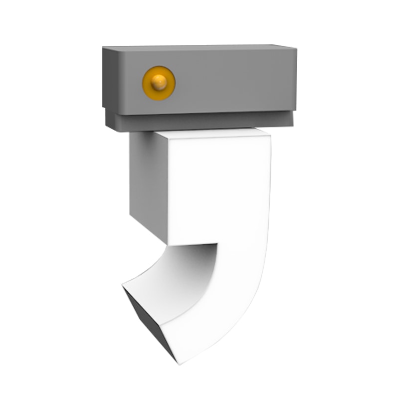 LEDチャネル文字 abcMIX スライドレール式 吊り下げタイプ H100mm 記号 ’ アポストロフィー 1個（ご注文単位1個）【直送品】