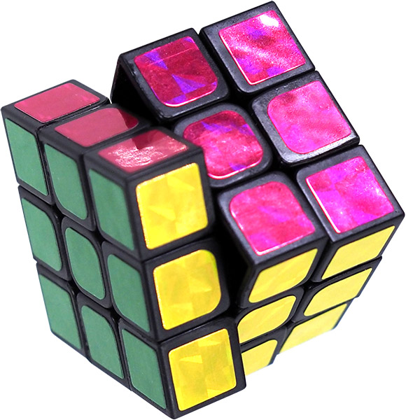 三洋堂 キラキラ六面体パズル 20個/袋（ご注文単位36袋）【直送品】