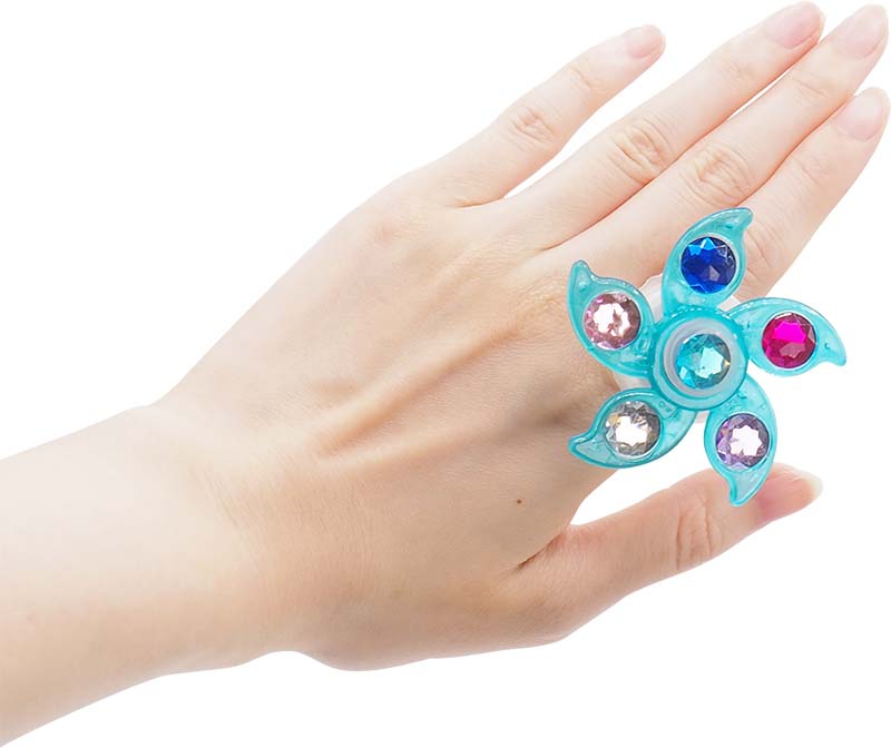 三洋堂 光るピカピカスピナー指輪 24個/袋(ご注文単位24袋)【直送品】