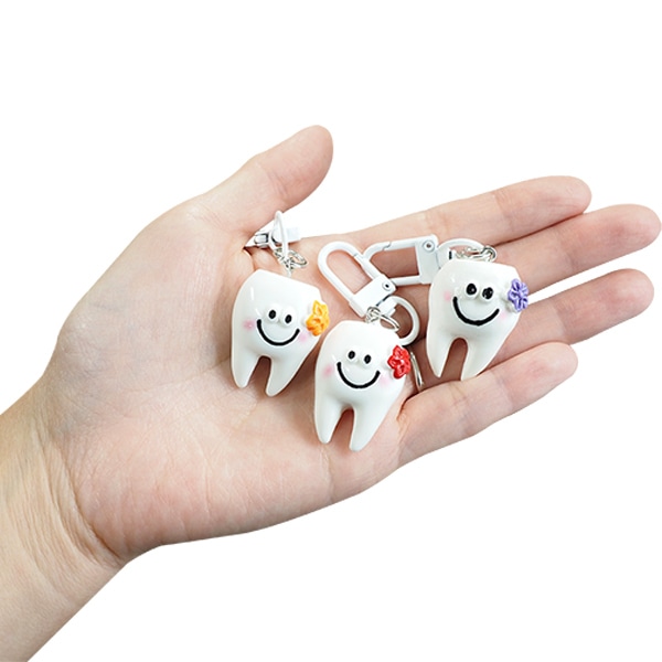 三洋堂 にっこりデンタルキーホルダー 15個/袋（ご注文単位56袋）【直送品】