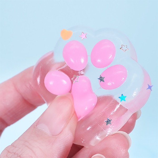 三洋堂 ぷにぷにクリア肉球スクイーズ 36個/袋（ご注文単位40袋）【直送品】