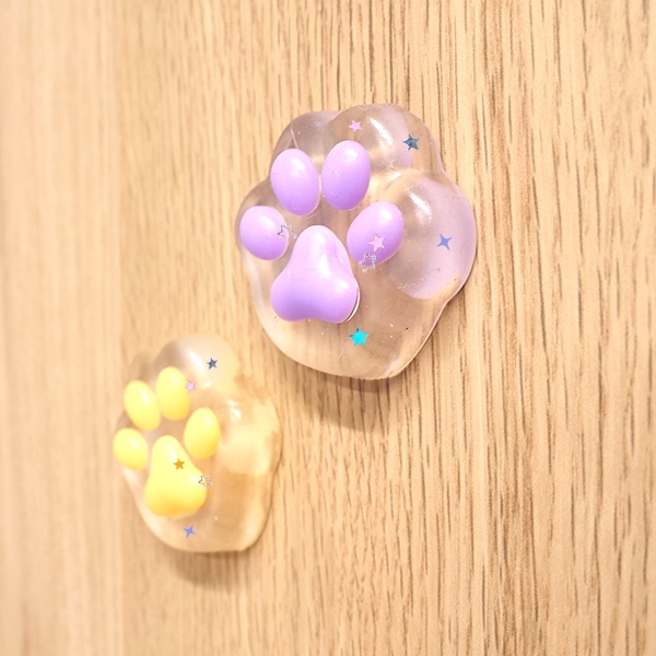 三洋堂 ぷにぷにクリア肉球スクイーズ 36個/袋（ご注文単位40袋）【直送品】