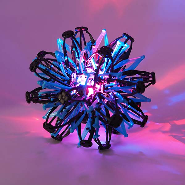 三洋堂 光るピカピカ伸縮ボール3色Ver. 72個/袋(ご注文単位2袋)【直送品】