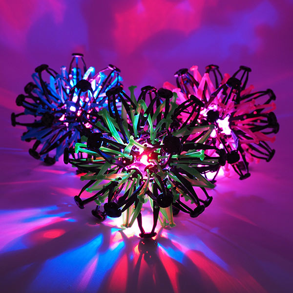 三洋堂 光るピカピカ伸縮ボール3色Ver. 72個/袋(ご注文単位2袋)【直送品】