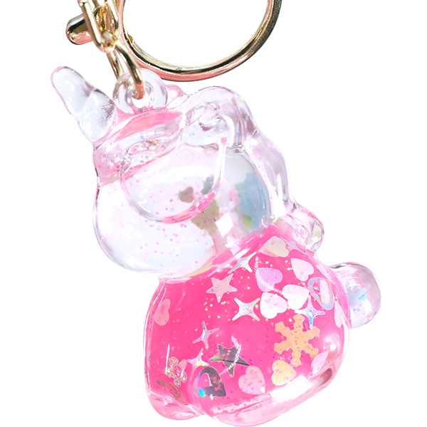 三洋堂 キラキラユニコーンオイルキーホルダー 6個/袋(ご注文単位60袋)【直送品】