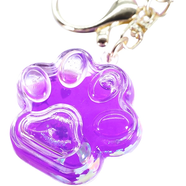 三洋堂 キラキラ肉球オイルキーホルダー 6個/袋(ご注文単位60袋)【直送品】