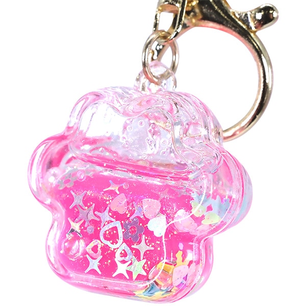 三洋堂 キラキラ肉球オイルキーホルダー 6個/袋(ご注文単位60袋)【直送品】