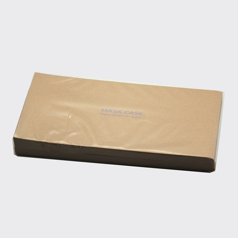 九州紙工 マスクケース クラフト 無地 MC-6 100枚/袋(ご注文単位20袋)【直送品】