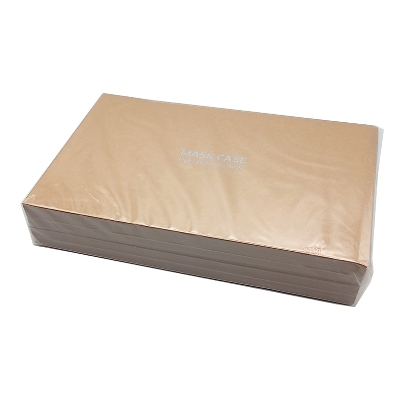 九州紙工 マスクケース クラフト 無地 MC-6 100枚/袋(ご注文単位20袋)【直送品】