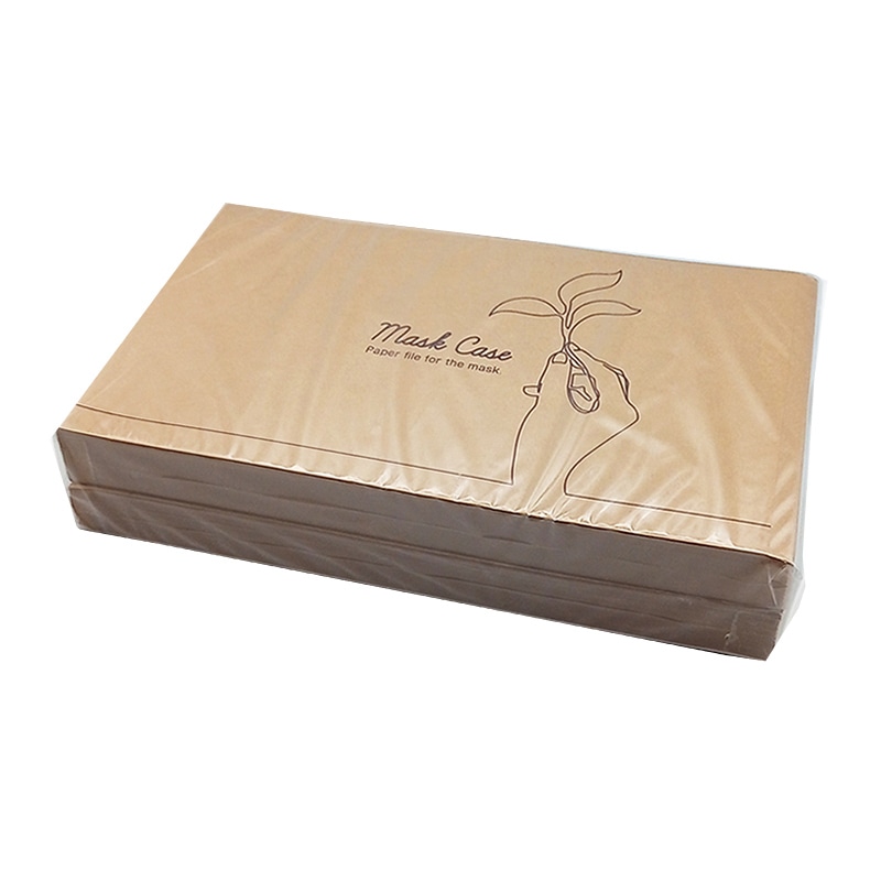 九州紙工 マスクケース クラフト MC-9 100枚/袋(ご注文単位20袋)【直送品】