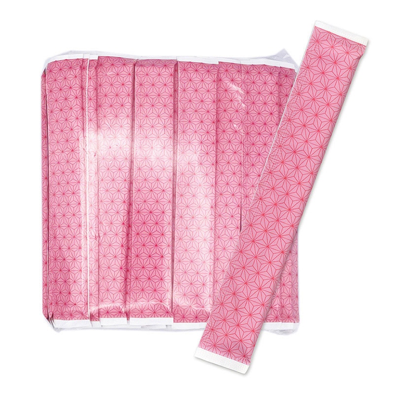 九州紙工 和柄完封箸 アスペン元禄 6寸 麻葉模様 WK-9 100膳/袋(ご注文単位20袋)【直送品】