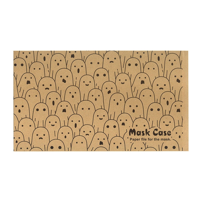 九州紙工 ハロウィンマスクケース おしゃべりオバケ クラフト HMC-4 200枚/袋（ご注文単位10袋）【直送品】