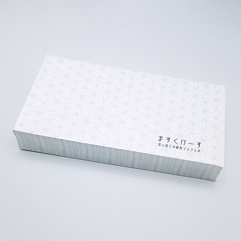 九州紙工 和柄マスクケース 七宝 WMC-2 100枚/袋（ご注文単位20袋）【直送品】