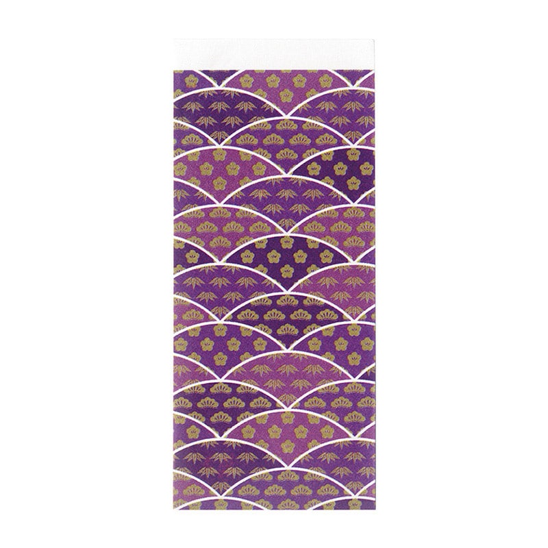 九州紙工 箸袋 松竹梅 藤 SYO-3 500枚/袋(ご注文単位10袋)【直送品】