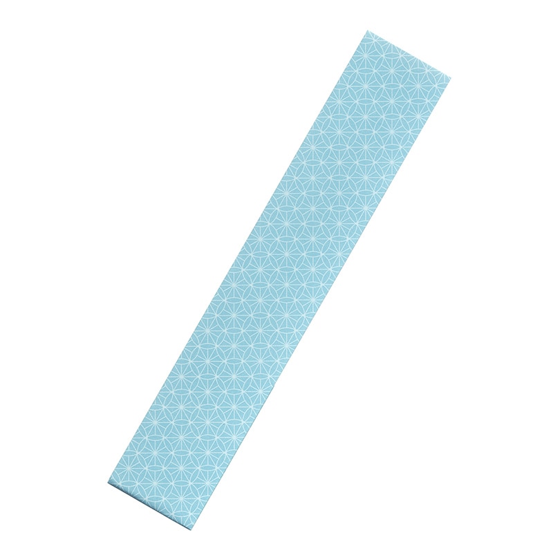 九州紙工 箸袋 うすあさぎ 三つ折 七宝 UA-1 500枚/袋(ご注文単位10袋)【直送品】