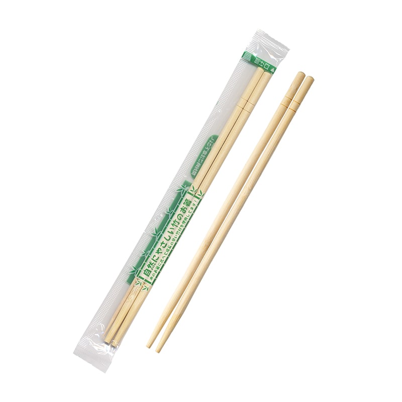 九州紙工 OPP完封 竹丸箸 楊枝入り 5.0mmφ ST-9 100膳/袋(ご注文単位40袋)【直送品】