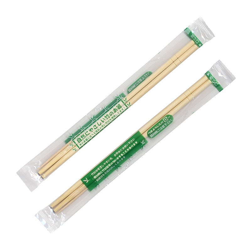 九州紙工 OPP完封 竹丸箸 楊枝入り 5.0mmφ ST-9 100膳/袋（ご注文単位40袋）【直送品】