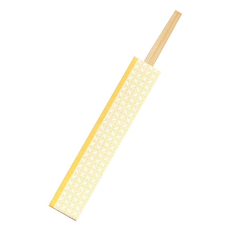 九州紙工 差し込み箸 杉利久 24cm HANA 三つ折 朝顔 HANA-203H 100膳/袋（ご注文単位25袋）【直送品】