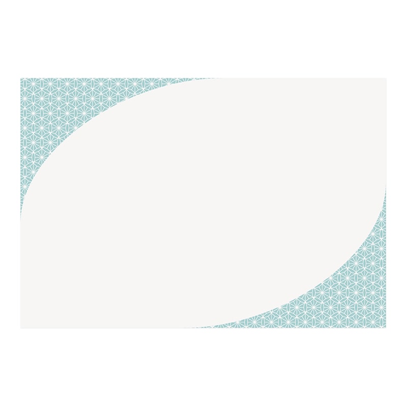 九州紙工 テーブルマット 七宝 上質紙 青 SP-1T 100枚/袋（ご注文単位10袋）【直送品】