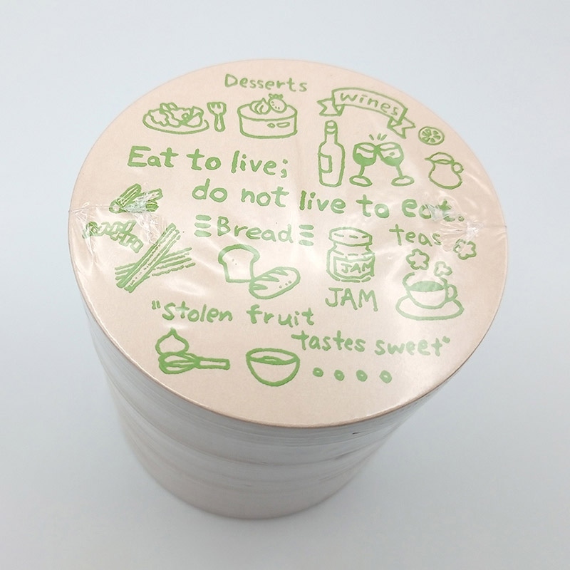 九州紙工 カフェコースター 丸型90 グリーン CO-8 100枚/袋（ご注文単位50袋）【直送品】