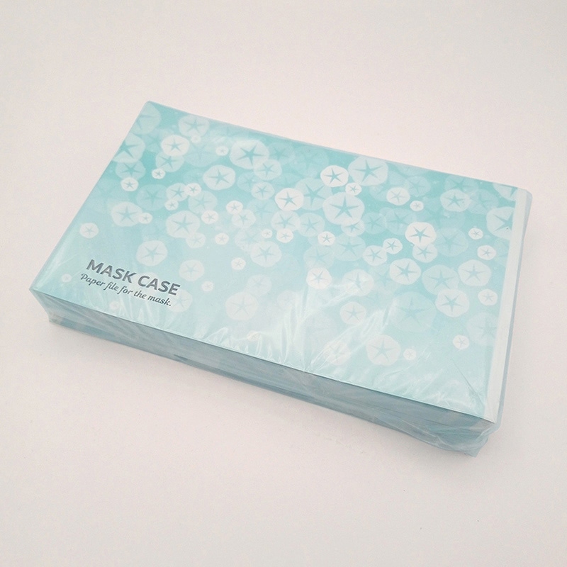 九州紙工 マスクケース 夏 あさがお MC-20 200枚/袋(ご注文単位10袋)【直送品】
