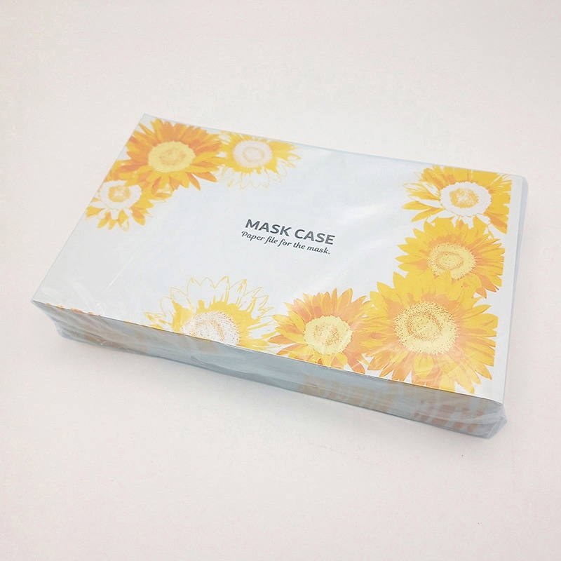 九州紙工 マスクケース 夏 ひまわり MC-22 200枚/袋(ご注文単位10袋)【直送品】