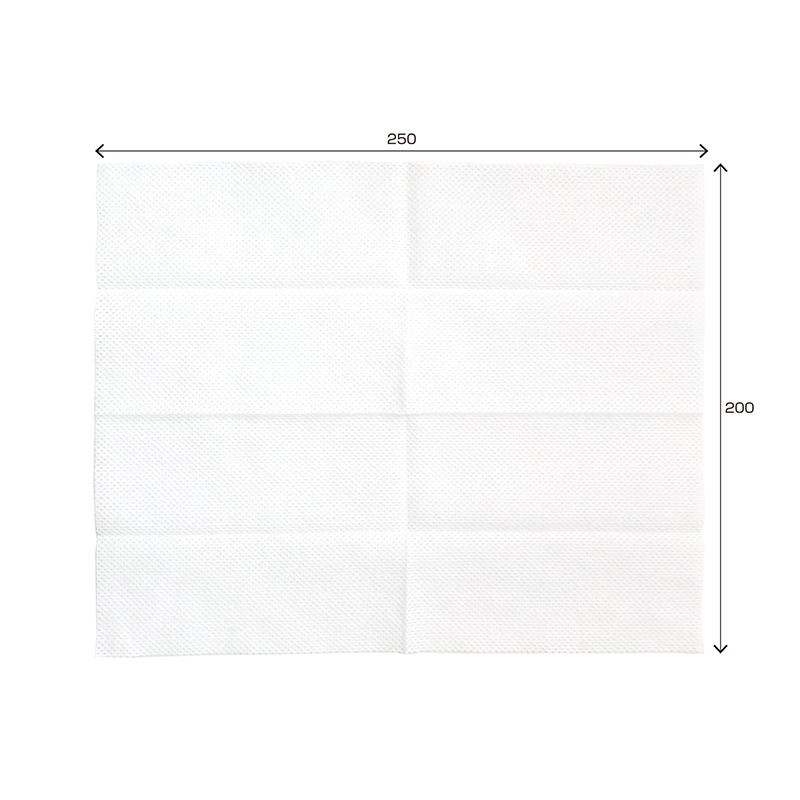 九州紙工 厚手紙おしぼり シルバー 50枚/袋（ご注文単位16袋）【直送品】