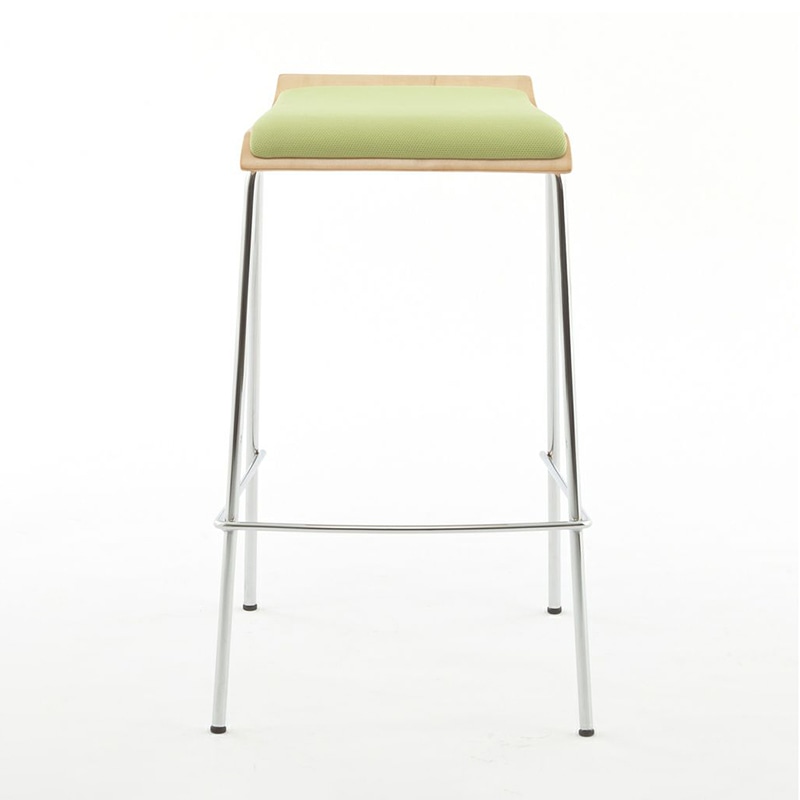 アール・エフ・ヤマカワ ローバックハイチェア パッド付 グリーン 2脚セット RFC-FPHGNJ-2SET 1台(ご注文単位1台)【直送品】