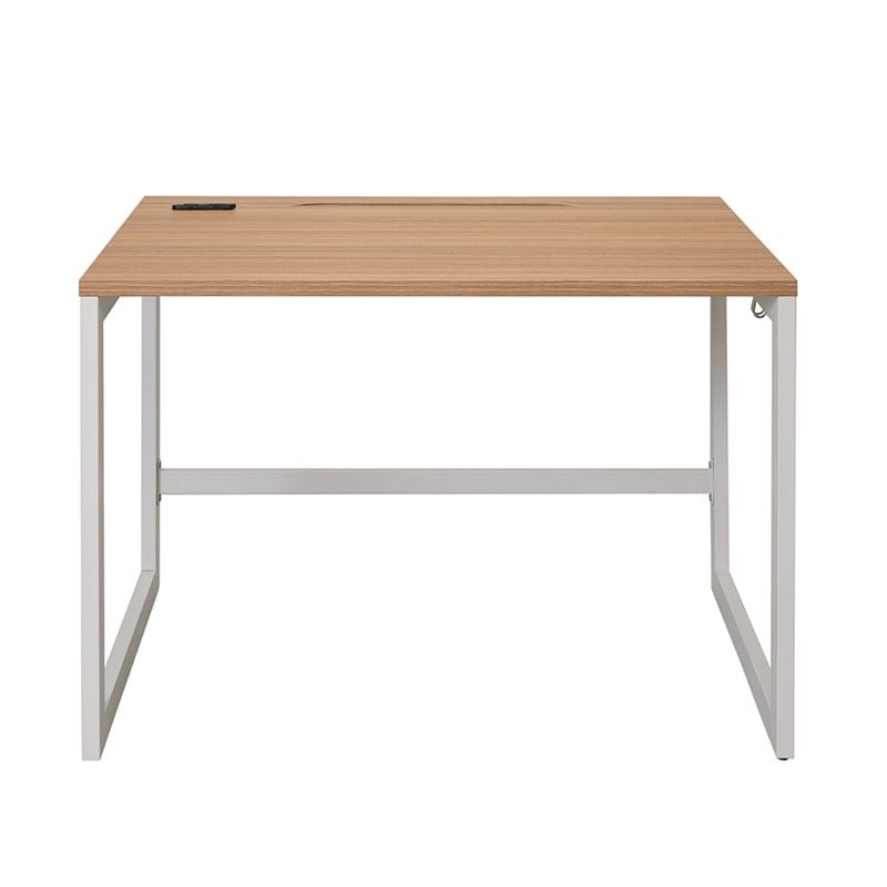 アール・エフ・ヤマカワ リスム　デスク　W1000×D700 ウォルナット×ホワイト　コンセント付 脚2ヶ口　RFFLD-1070DM-WL 1台（ご注文単位1台）【直送品】