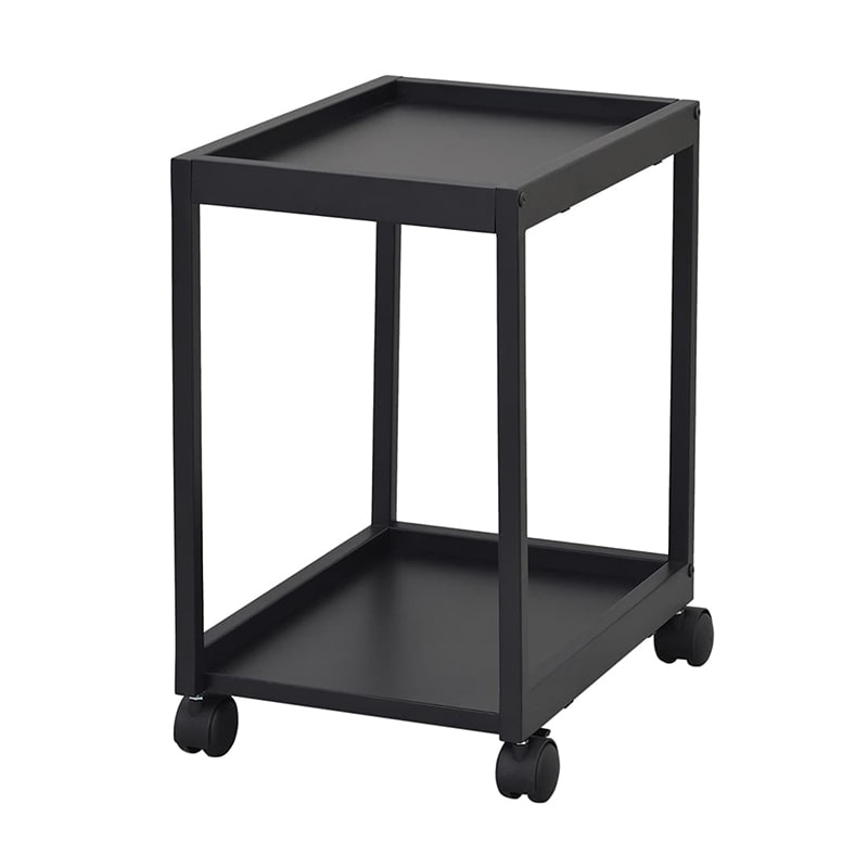 アール・エフ・ヤマカワ リスム フリーアドレス用ワゴン 2段ブラック RFFWG-2BK 1台(ご注文単位1台)【直送品】