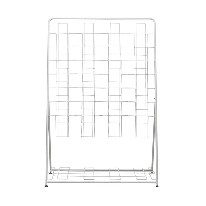 アール・エフ・ヤマカワ パンフレットスタンド 7段4列 ホワイト RFPFS-QUWH 1台(ご注文単位1台)【直送品】