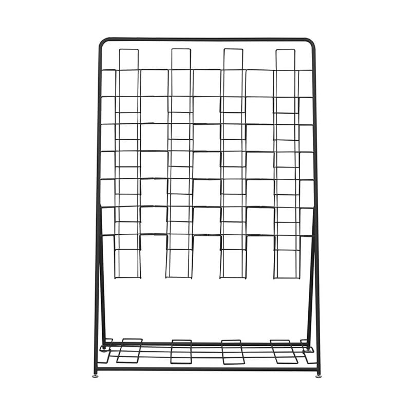 アール・エフ・ヤマカワ パンフレットスタンド　7段4列 ブラック RFPFS-QUBK 1台（ご注文単位1台）【直送品】