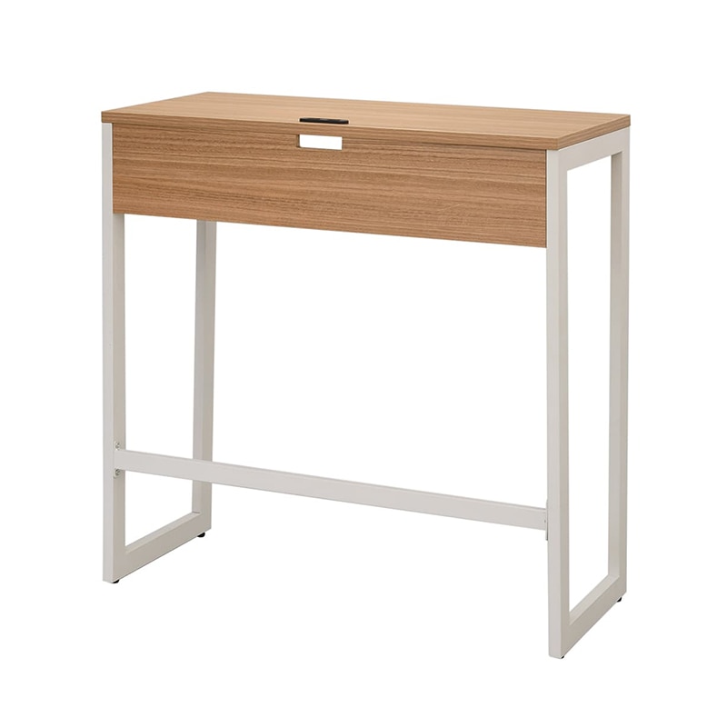 アール・エフ・ヤマカワ リスム ハイデスク W1000×D450 ウォルナット×ホワイト コンセント付 RFFHD-1045DM-WL 1台(ご注文単位1台)【直送品】