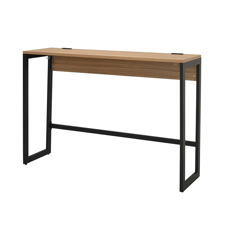 アール・エフ・ヤマカワ リスム ハイデスク W1500×D450 ウォルナット×ブラック コンセント付 RFFHD-1545DM-BL 1台(ご注文単位1台)【直送品】