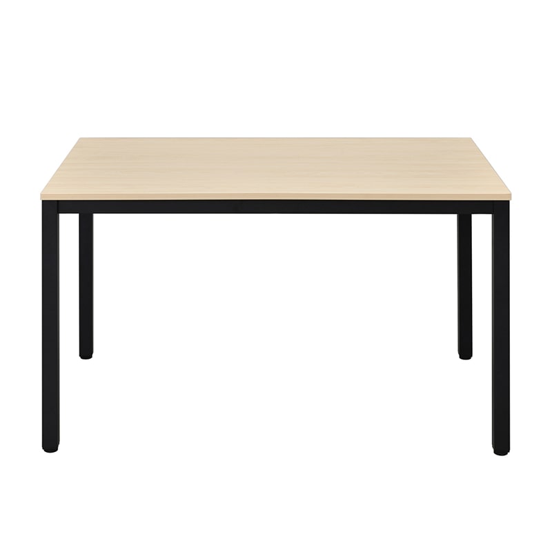 アール・エフ・ヤマカワ ミーティングテーブル W1200×D750 ナチュラル×ブラック脚 RFD2-1275NTBL 1台(ご注文単位1台)【直送品】