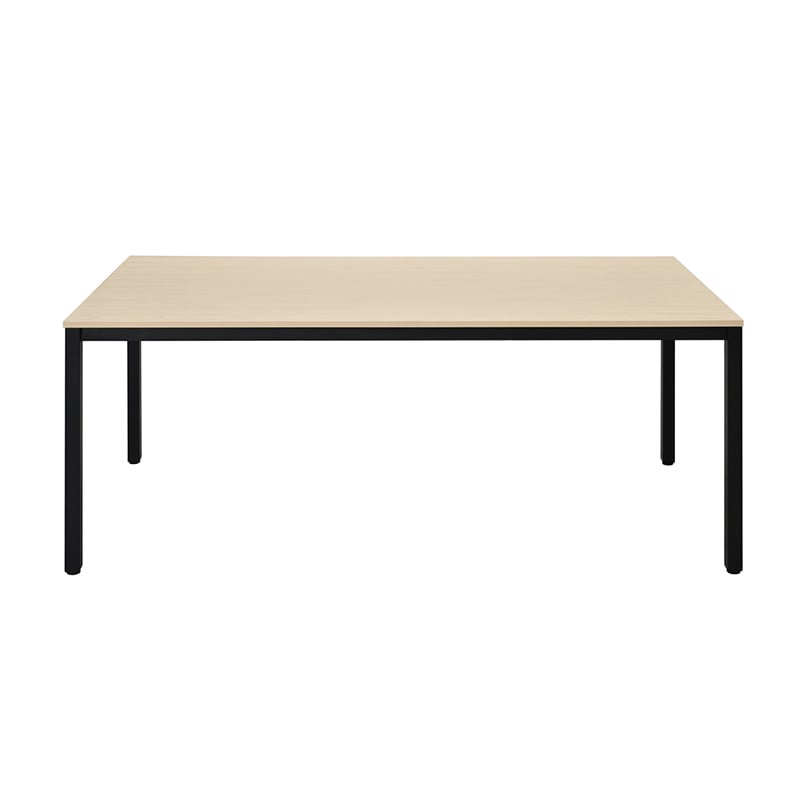 アール・エフ・ヤマカワ ミーティングテーブル W1800×D900 ナチュラル×ブラック脚 RFD2-1890NTBL 1台(ご注文単位1台)【直送品】
