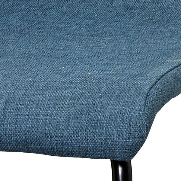 アール・エフ・ヤマカワ ファブリックチェア2　ブラック脚 モスブルー2 RFC-FPMBL2BF 1台（ご注文単位1台）【直送品】