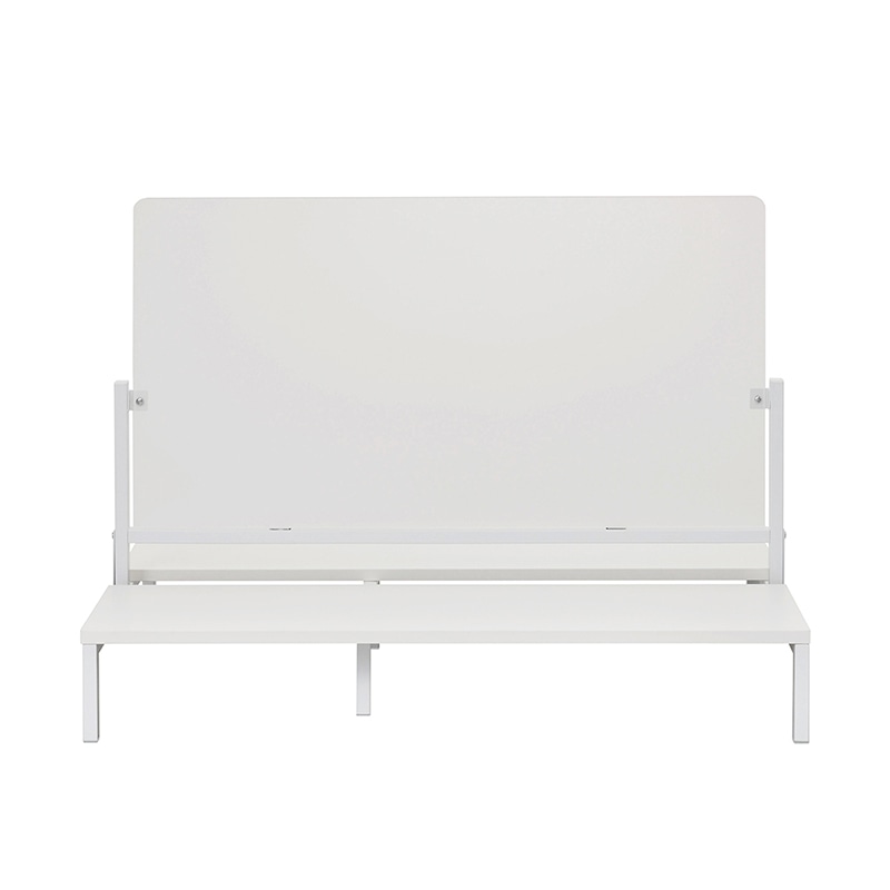 アール・エフ・ヤマカワ 対面机上台　W950　フロストパネル付 ホワイト RFTR-DTP95WH-FR 1台（ご注文単位1台）【直送品】