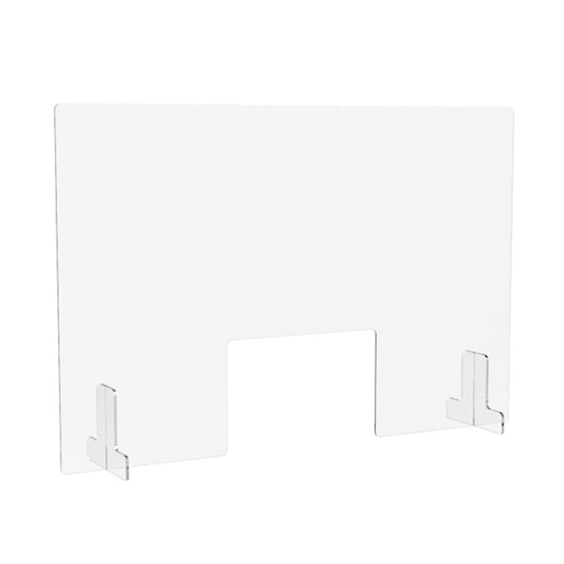 アール・エフ・ヤマカワ 机上アクリルパネル透明　窓付　W900×H600  AFP-9060 1台（ご注文単位1台）【直送品】