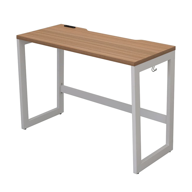 アール・エフ・ヤマカワ リスム　デスク　W1000×D450 ウォルナット×ホワイト　コンセント付 脚2ヶ口　RFFLD-1045DM-WL 1台（ご注文単位1台）【直送品】