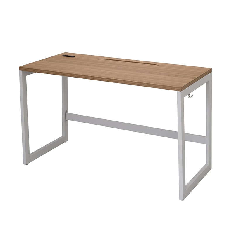 アール・エフ・ヤマカワ リスム　デスク　W1200×D600 ウォルナット×ホワイト　コンセント付 脚2ヶ口　RFFLD-1260DM-WL 1台（ご注文単位1台）【直送品】