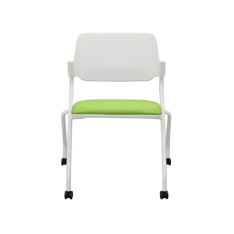 アール・エフ・ヤマカワ SYネスティングチェア 肘無し ファブリック リーフグリーン RFC-SYFLG 1台(ご注文単位1台)【直送品】