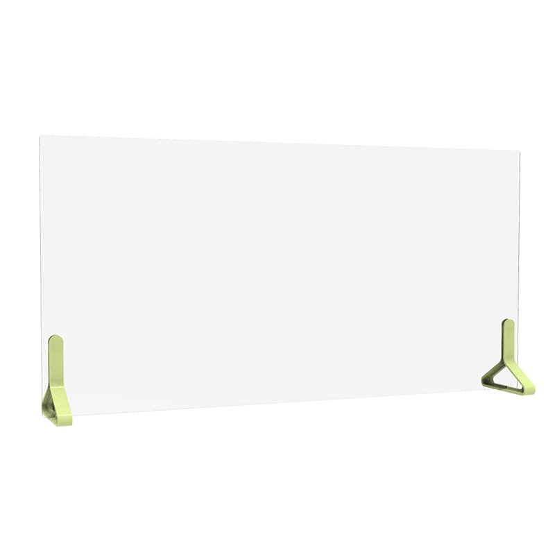 >アール・エフ・ヤマカワ PINZO カラー脚 アクリル衝立 W1200×H600 ライムグリーン PPL-1260AC-LG 1台(ご注文単位1台)【直送品】